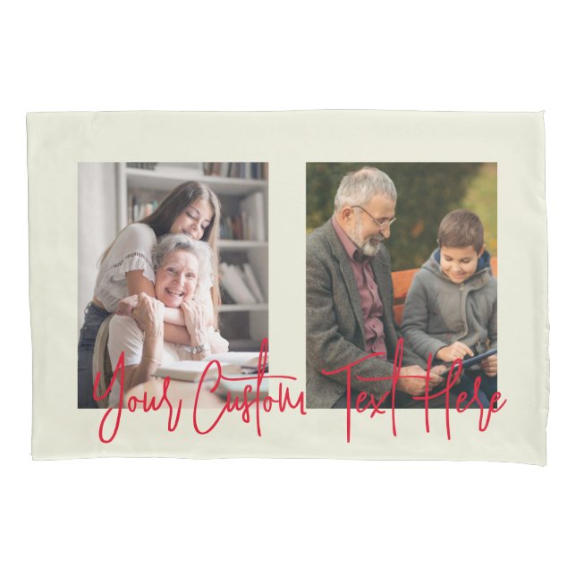 Funda De Cojín Moderna moda multifoto botánica elegante (Anverso)