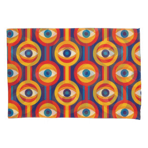Funda De Cojín Moderno de mediados de siglo: geométrico abstracto