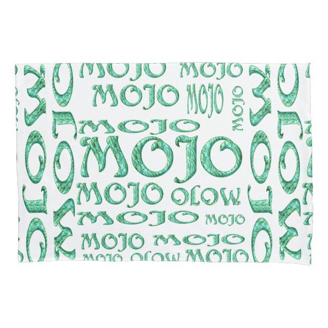 Funda De Cojín Mojo de almohada blanca (Anverso)