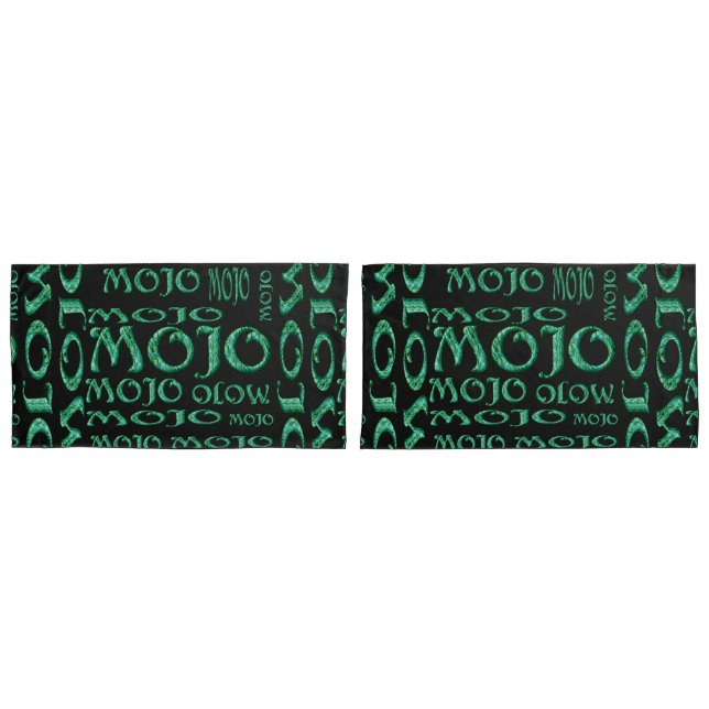 Funda De Cojín Mojo negro de almohada king (Anverso - Set)