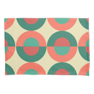 Funda De Cojín Moneda Coral Moderna De Mediano Siglo
