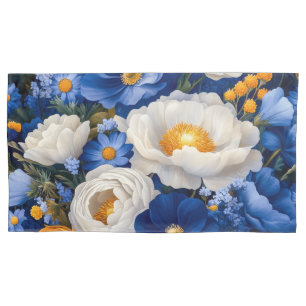 Funda De Cojín Monograma Floral Monoplano