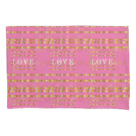 Funda De Cojín Monograma Rústico Floral de Margaritas Amor Rosa