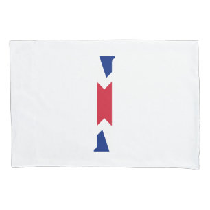 Funda De Cojín Monograma sobrepuesto en la bandera de la Unión Ja