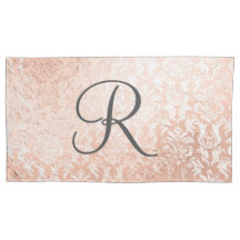 Monogramado Rosa Gold Damask