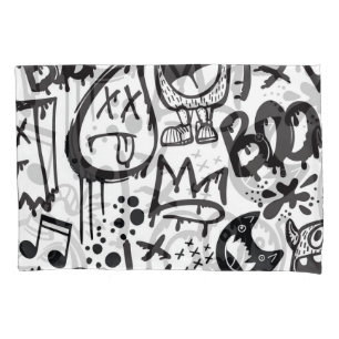 Funda De Cojín Monster Boys: Patrón dibujado a mano