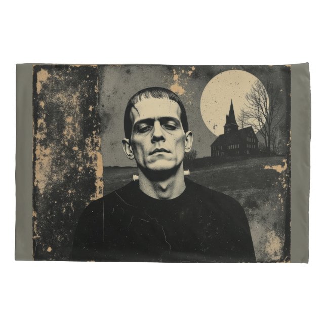 Funda De Cojín Monstruo de Frankenstein Halloween (Reverso)