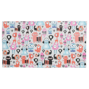 Funda De Cojín Monstruos divertidos
