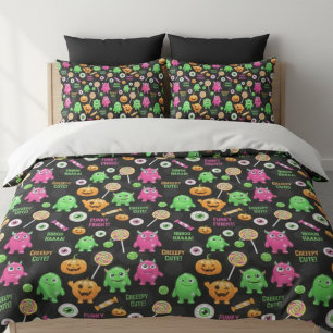 Funda De Cojín Monstruos "trillados" y diversión de Halloween sin
