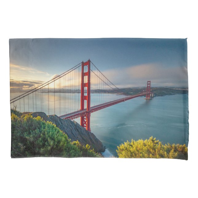 Funda De Cojín Monumentos | Golden Gate San Francisco (Anverso)