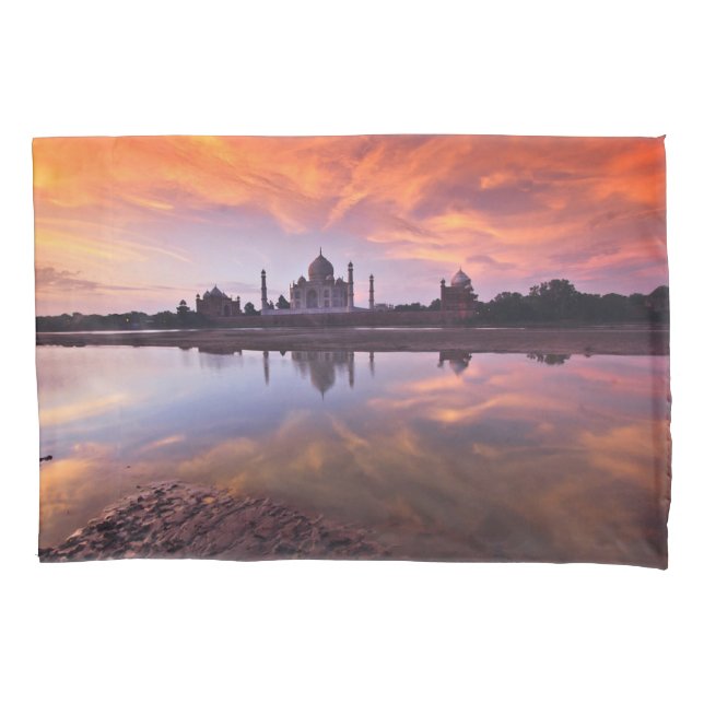 Funda De Cojín Monumentos | Taj Mahal Sunset (Anverso)