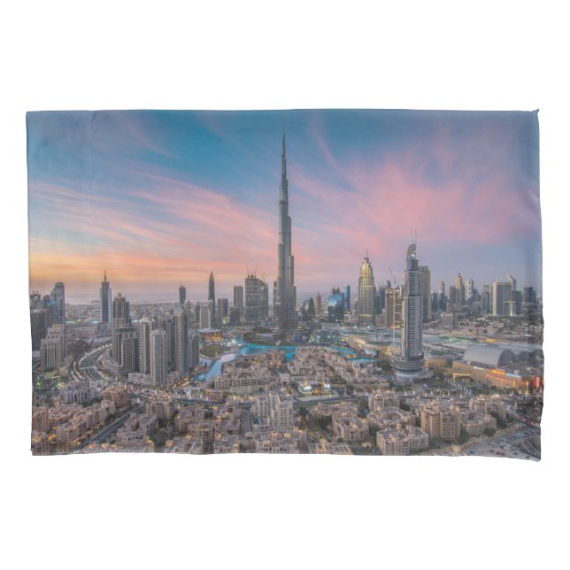 Funda De Cojín Monuments | Dubai Cityscape (Anverso)
