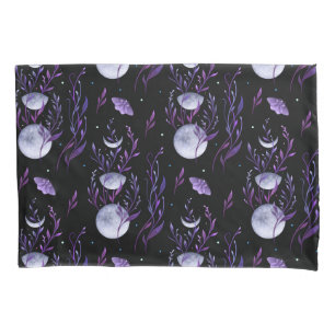 Funda De Cojín Moon and Purple Moth Pillowcase