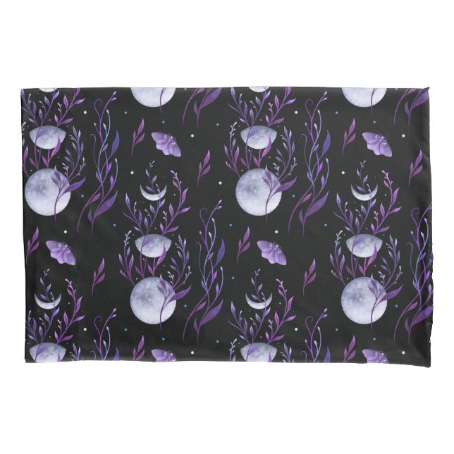 Funda De Cojín Moon and Purple Moth Pillowcase (Anverso)