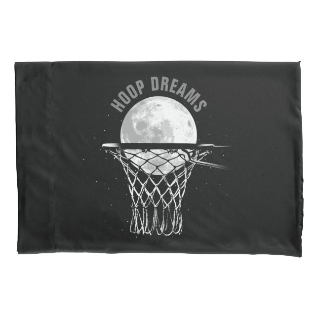 Funda De Cojín Moon de baloncesto (Anverso)