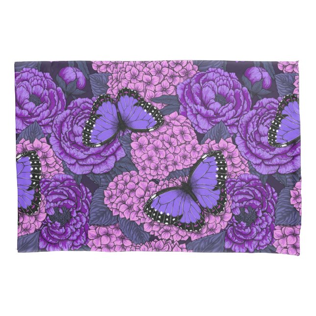 Funda De Cojín Morpho garden azul 2 (Anverso)