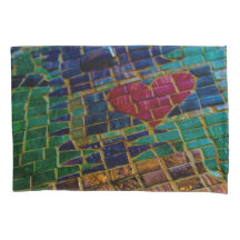 Mosaico del Corazón Rojo colorido