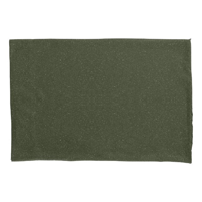 Funda De Cojín Moss Green Textured Pillowcase - Personalizable (Anverso)