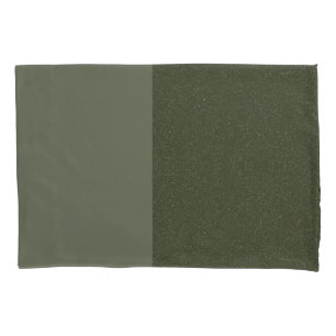 Funda De Cojín Moss Green Textured Split Pillowcase - Personaliza