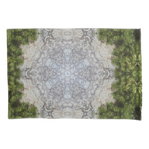Funda De Cojín Moss verdes y arte de la naturaleza terrestre