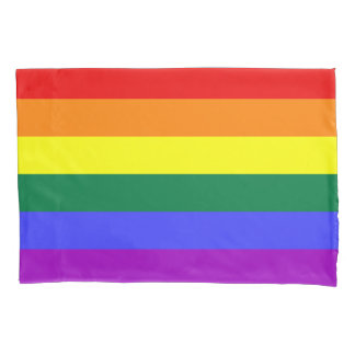 Funda De Cojín Mostrador de la bandera arco iris del mes del Orgu