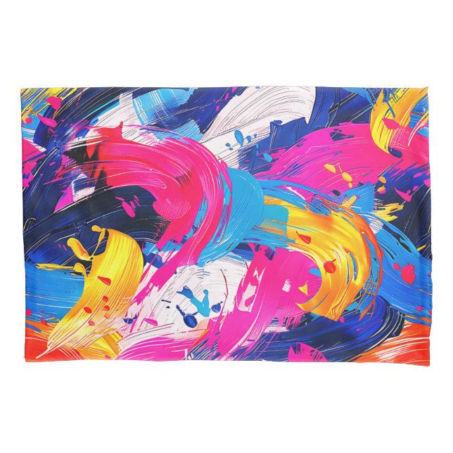 Funda De Cojín motif coups de pinceaux (Anverso)