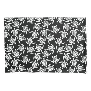 Funda De Cojín Motivo de repetición en blanco y negro   Patrón de