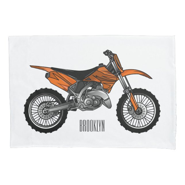 Funda De Cojín Motocicleta sucia fuera de carretera / motocross p (Anverso)