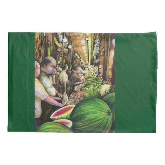 Funda De Cojín Muchos hombres, muchos melones, Budapest (Reverso)