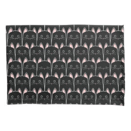 Funda De Cojín Muchos patrones de gatos negros