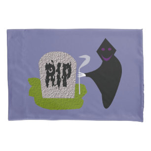Funda De Cojín Muerte en el cementerio de Halloween
