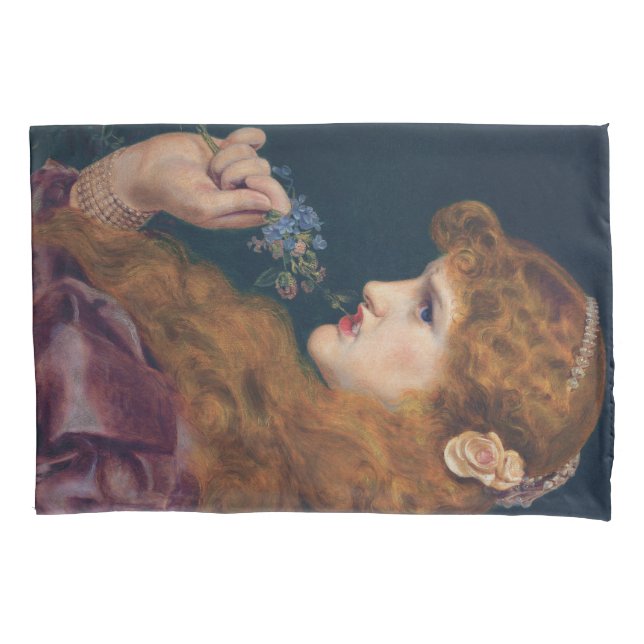 Funda De Cojín Mujer de cabello rojo feroz (Sombra de amor) (divo (Anverso-izquierdo)