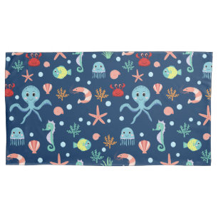 Funda De Cojín Mundo del Mar