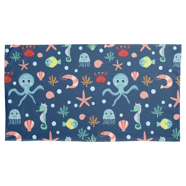 Funda De Cojín Mundo del Mar (Anverso)