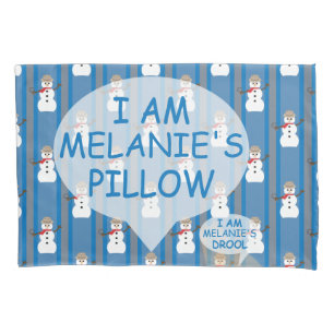 Funda De Cojín Muñeco de Nieve Divertido y Elegante Detective