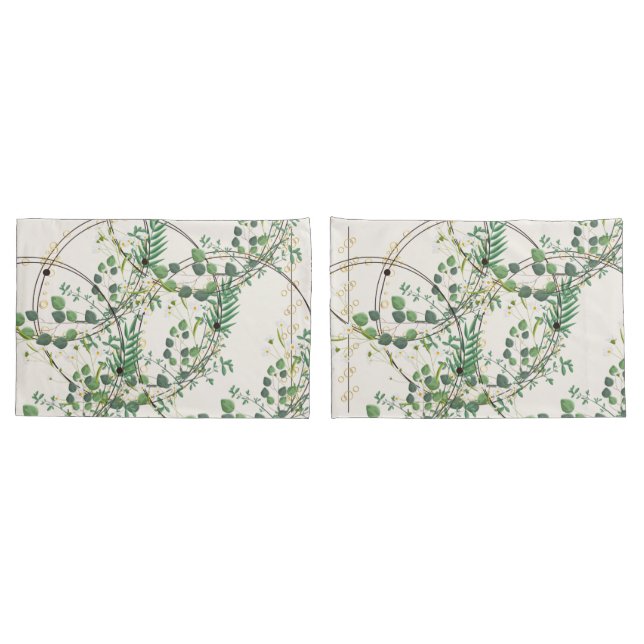 Funda De Cojín Murugi Luxe Beddings Golden Grove Pair (Reverso-Set)