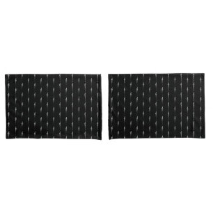Funda De Cojín Música Motif Melding Treble Clef White y Black
