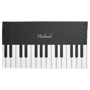Funda De Cojín Música personalizada del teclado de piano clásic