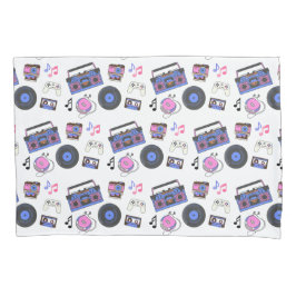 Funda De Cojín Música Retro de la Era de los 80 Nostálgica