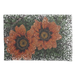 Funda De Cojín Naranja Daisy Balls Pillowcase