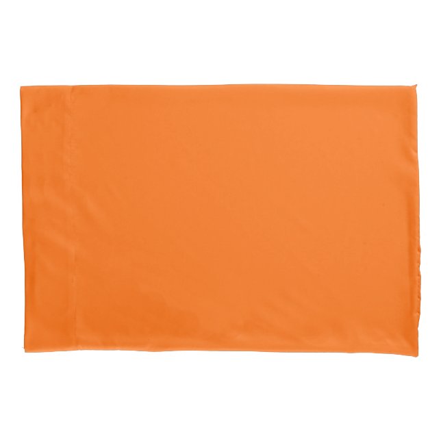 Funda De Cojín Naranja de color sólido (Anverso)