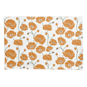 Funda De Cojín Naranja del campo de los cachorros