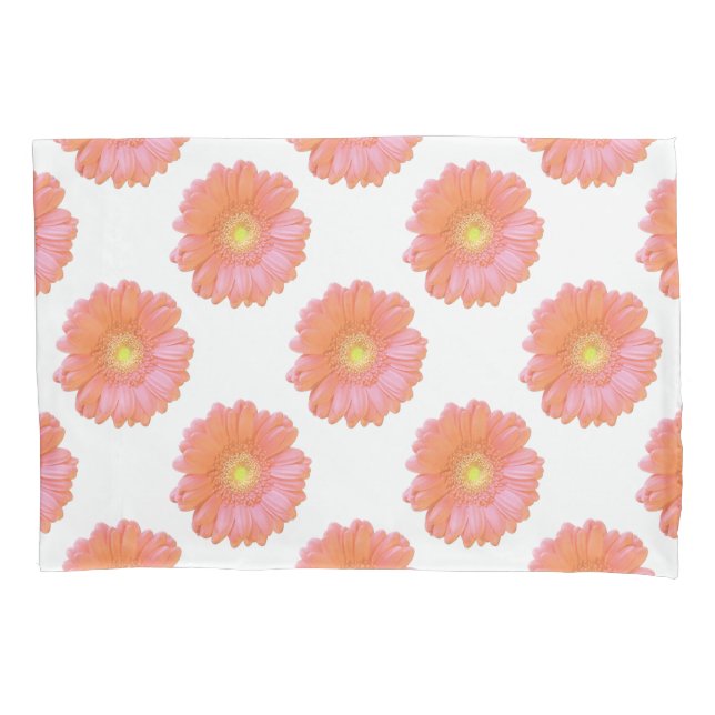 Funda De Cojín Naranja gerbera daisy (Anverso)