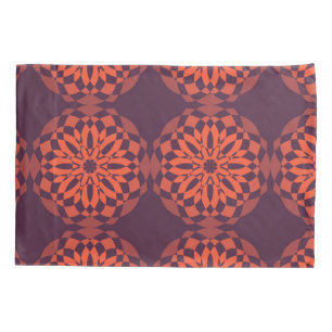 Funda De Cojín Naranja morado fresco, único, moderno abstracto de