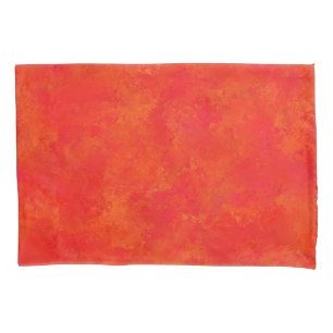 Funda De Cojín Naranja rojo Resumen Modelo de almohada