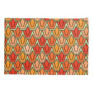 Funda De Cojín Naranja Tulip Field