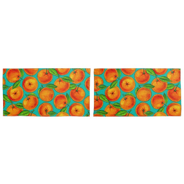 Funda De Cojín Naranjas (Anverso - Set)