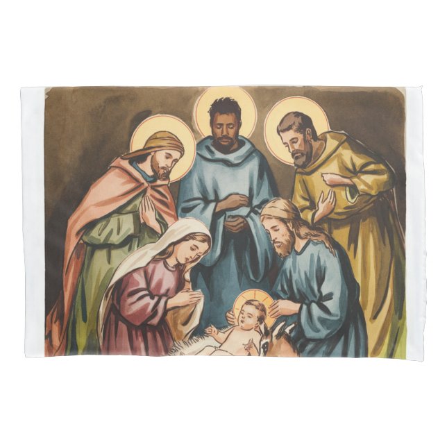 Funda De Cojín Natividad nacimiento de Jesús (Anverso)