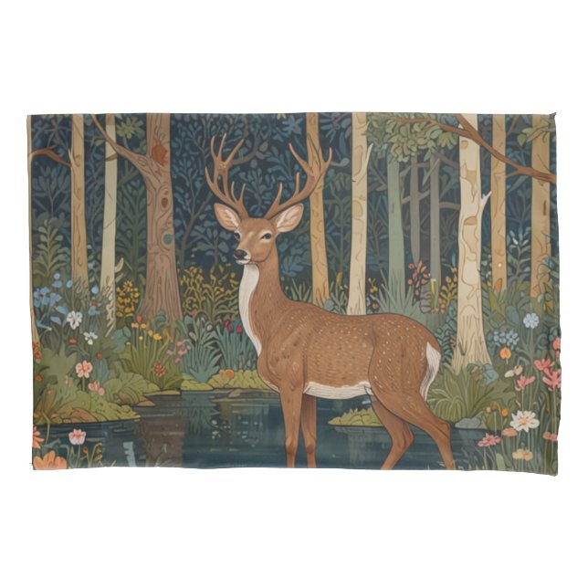 Funda De Cojín Naturaleza de la madre de la selva de los bosques  (Anverso-izquierdo)
