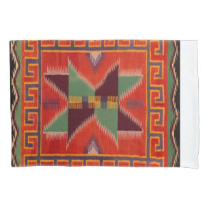 FUNDA DE COJÍN NAVAJO INDIAN 1800 HORSE SADDLE BLANKET SHERPA